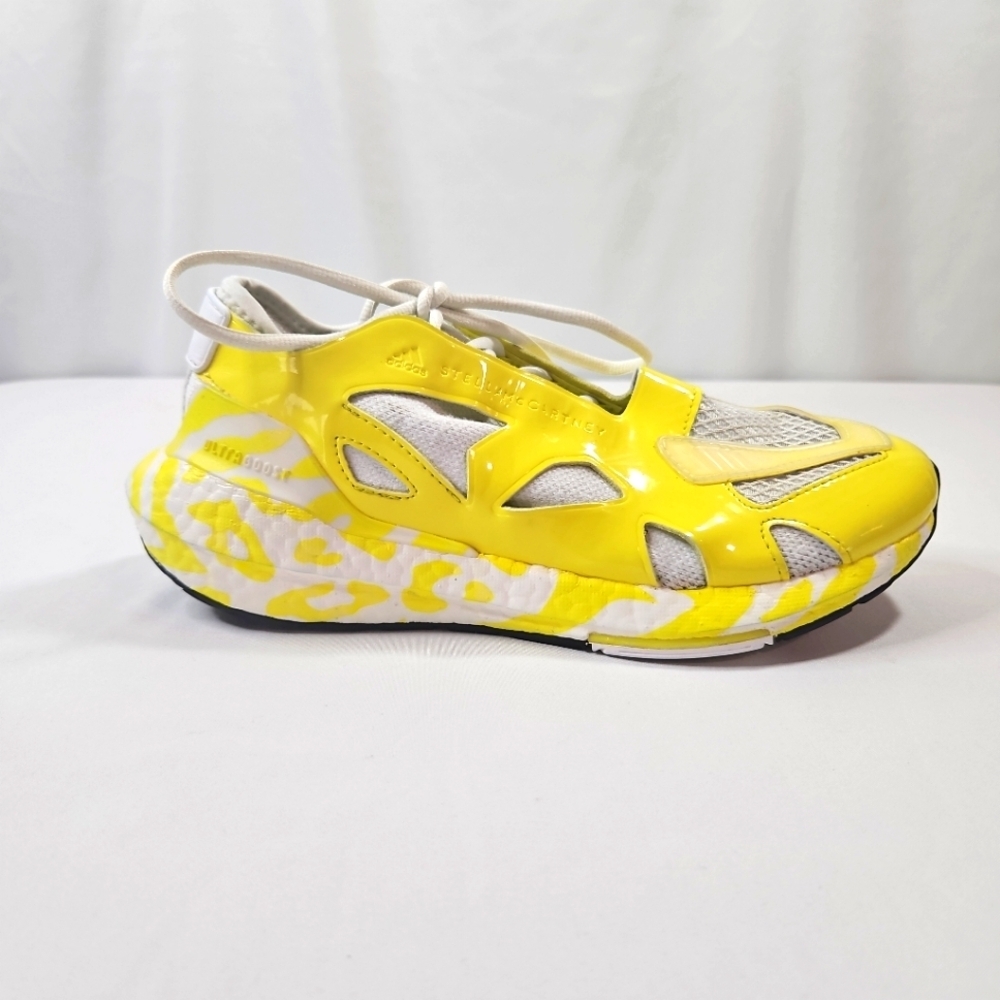 Stella McCartney Adidas Yellow & White Trainers 22 Sneakers Size 7.5